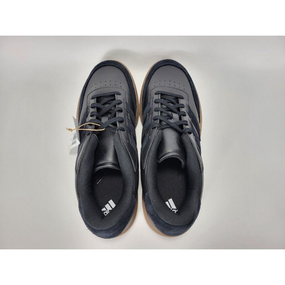 Adidas Courtblock Athletic Shoes Sneakers Mens Size 13 Black Gum Brown ID9077 - Picture 7 of 11